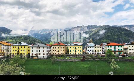 Lorenzago di Cadore, un village dans les Dolomites, l'Italie, où le Pape Jean Paul II a passé ses vacances d'été Banque D'Images