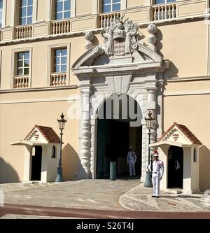 Relève de la garde. Palais princier. Monte Carlo. Monaco Banque D'Images