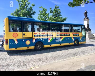 Le Magical Mystery Tour bus Banque D'Images