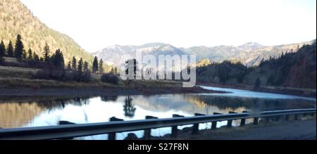 Clark Fork River au Montana Banque D'Images