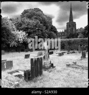 Cimetière du Village, Ancaster, Lincolnshire, Royaume-Uni. Banque D'Images