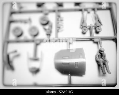 Pièces d'avion modèle Banque D'Images