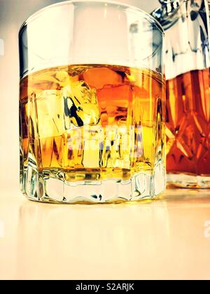 Whiskey on the rocks Banque D'Images