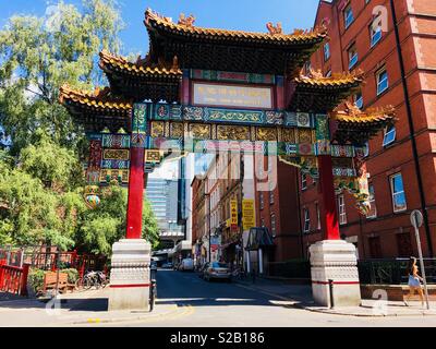 China Town à Manchester, Royaume-Uni Banque D'Images