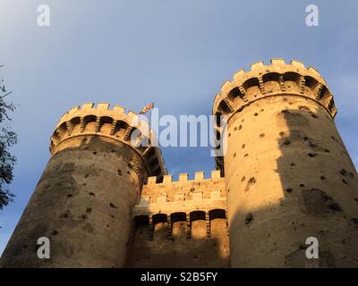 Les tours de Serrano à Valence Banque D'Images