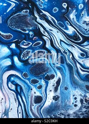 Fluide, liquide pour peinture abstract background Banque D'Images