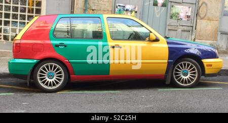 Voiture de couleur Banque D'Images