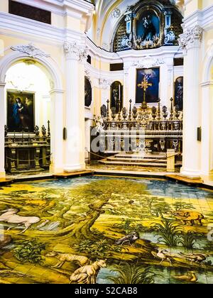 Église de San Michele, l'île de Capri, Italie Banque D'Images