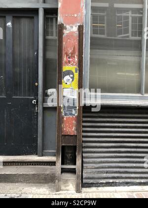 Alo l'art de la rue, Rivington Street, Shoreditch Banque D'Images