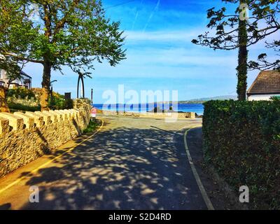 Vue panoramique à Bull Bay 21 Mai 2018 Anglesey Banque D'Images