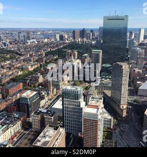 Une vue de l'Observatoire Skywalk, Prudential Center, Boston, Massachusetts Banque D'Images