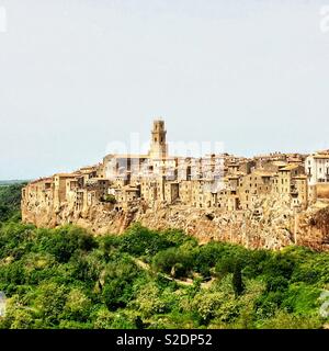 Tuscan hill town Banque D'Images