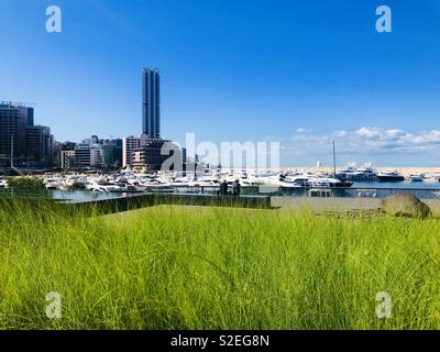 Zaytouna Bay à Beyrouth, Liban Banque D'Images