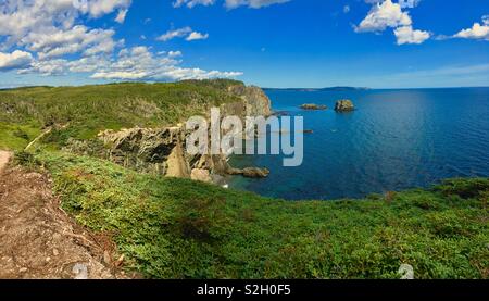 Sentier Skerwink dans Terre-Neuve Canada Banque D'Images