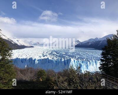 Les champs de glace du glacier Perito Moreno de dessus ! Banque D'Images