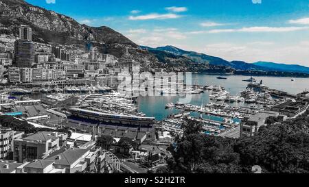 Location de bordée port de Port Hercule Monaco Banque D'Images