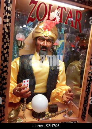 Zoltar est une bonne aventure parc machine, USA Banque D'Images