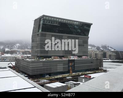 Nouveau Musée Munch en construction dans la région d'Oslo Bjorvika Banque D'Images