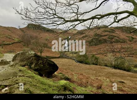 Le lait aigre Gill(Easedale), Grasmere, Cumbria, Royaume-Uni Banque D'Images