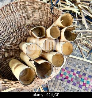 Le riz collant à food au Cambodge Banque D'Images