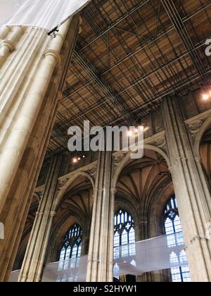 Travaux de restauration de la cathédrale de Canterbury Banque D'Images
