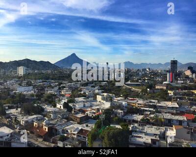 Rues de la région de Monterrey, Mexique Banque D'Images