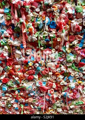 Gum wall close up Banque D'Images