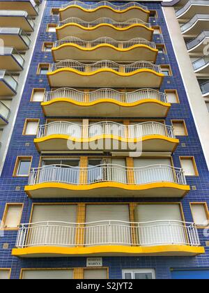 Waterfront apartments au Touquet, Hauts - de-France, le nord de la France. Banque D'Images