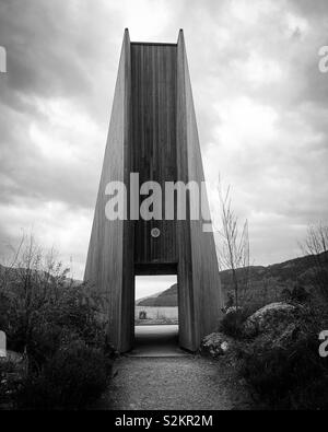 Un chalet Mòr, Inveruglas, Loch Lomond, Ecosse Banque D'Images