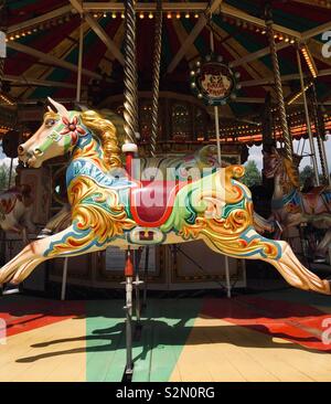 Carousel au millet farm Banque D'Images