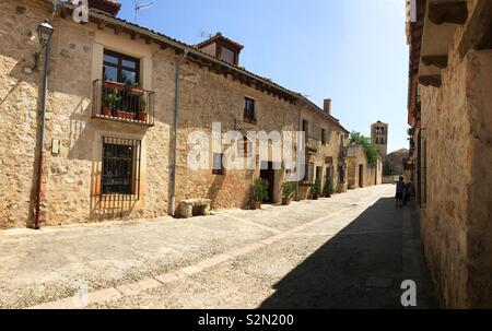 Street. Pedraza, Segovia provincia, Espagne. Banque D'Images