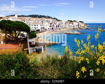 Calella de Palafrugell vue générale. La Catalogne. Espagne Banque D'Images