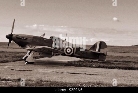 WW2 Avions Hawker Hurricane Banque D'Images