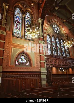 Ancienne église du sud de Boston, MA, USA. Banque D'Images