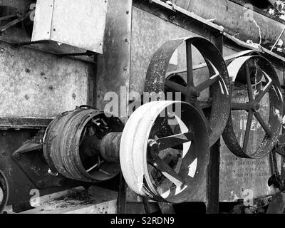 Matériel agricole ancien sur le homestead Banque D'Images