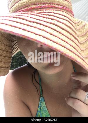 Grand floppy hat life Banque D'Images