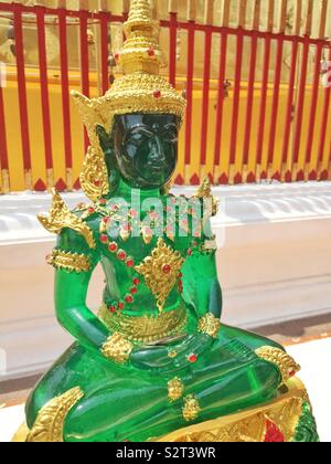 Doi Suthep, Bouddha de Jade Banque D'Images