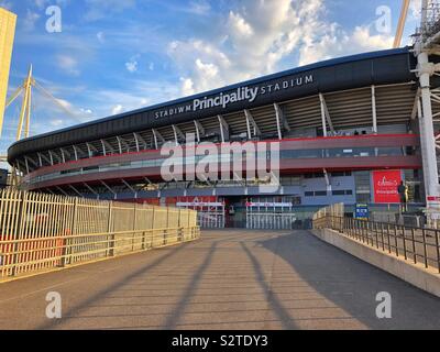 Principauté Stadium, Cardiff, Pays de Galles du Sud, accueil de rugby gallois. Banque D'Images