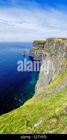 Les falaises de Moher en Irlande. Banque D'Images