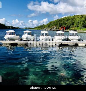 Leka Island Marina, la Norvège. Banque D'Images