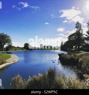 Lac de plaisance de Cleethorpes Banque D'Images