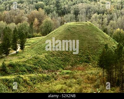 Battle Hill-des-Gitwangaks, guerrier, chef. Faire fondre, Kitwanga, Colombie-Britannique, Canada. Banque D'Images