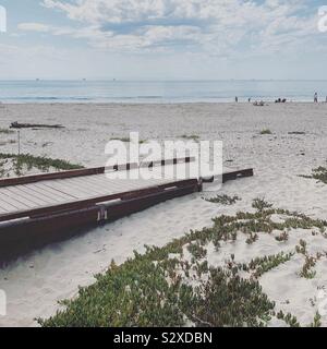 Rampe pour piétons Carpinteria State Beach, Oakland, California, United States Banque D'Images