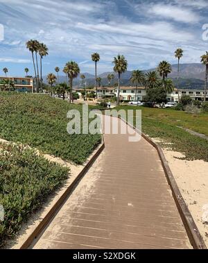 Piétons, Carpinteria State Beach, Oakland, California, United States Banque D'Images