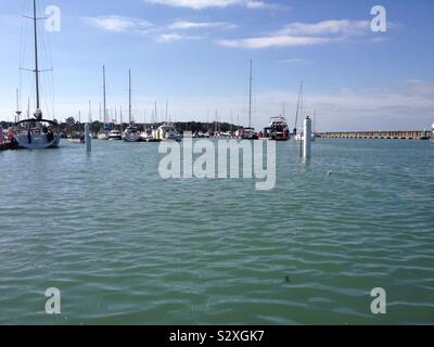 Yarmouth Port de plaisance sur l'île de Wight Banque D'Images