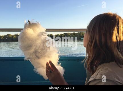 Sur le bateau de barbe Banque D'Images