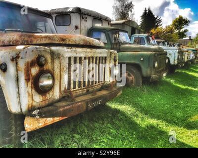 Musée de véhicules soviétique, l'Estonie Banque D'Images