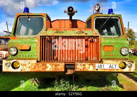 Musée de véhicules soviétique, l'Estonie Banque D'Images