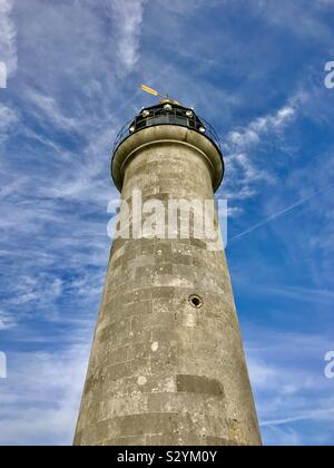 Shoreham harbour lighthouse, Shoreham-by-Sea, West Sussex, dans le sud de l'Angleterre, Royaume-Uni Banque D'Images