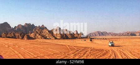 Le Wadi Rum Jordanie Banque D'Images